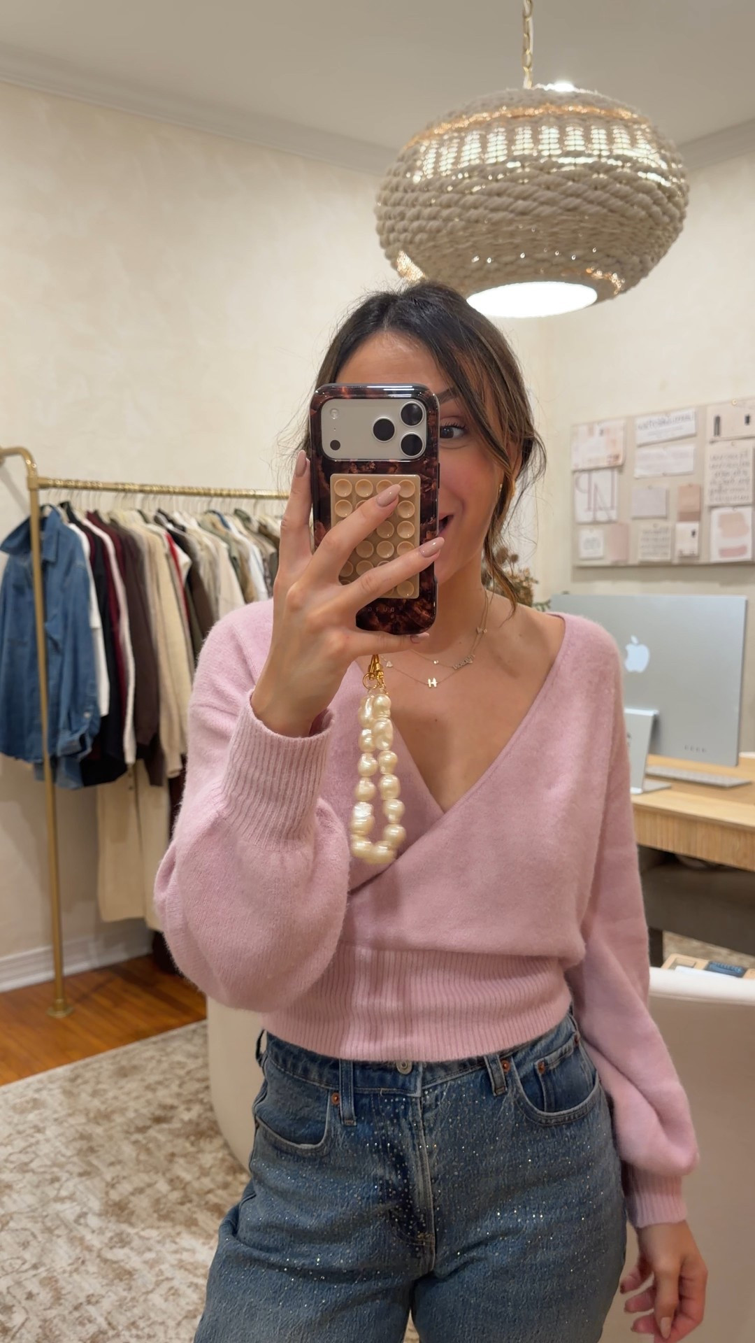 Size small sweater 25 short jeans use code HOLIDAYRUSH for a stackable discount on jeans! 

#LTKootd