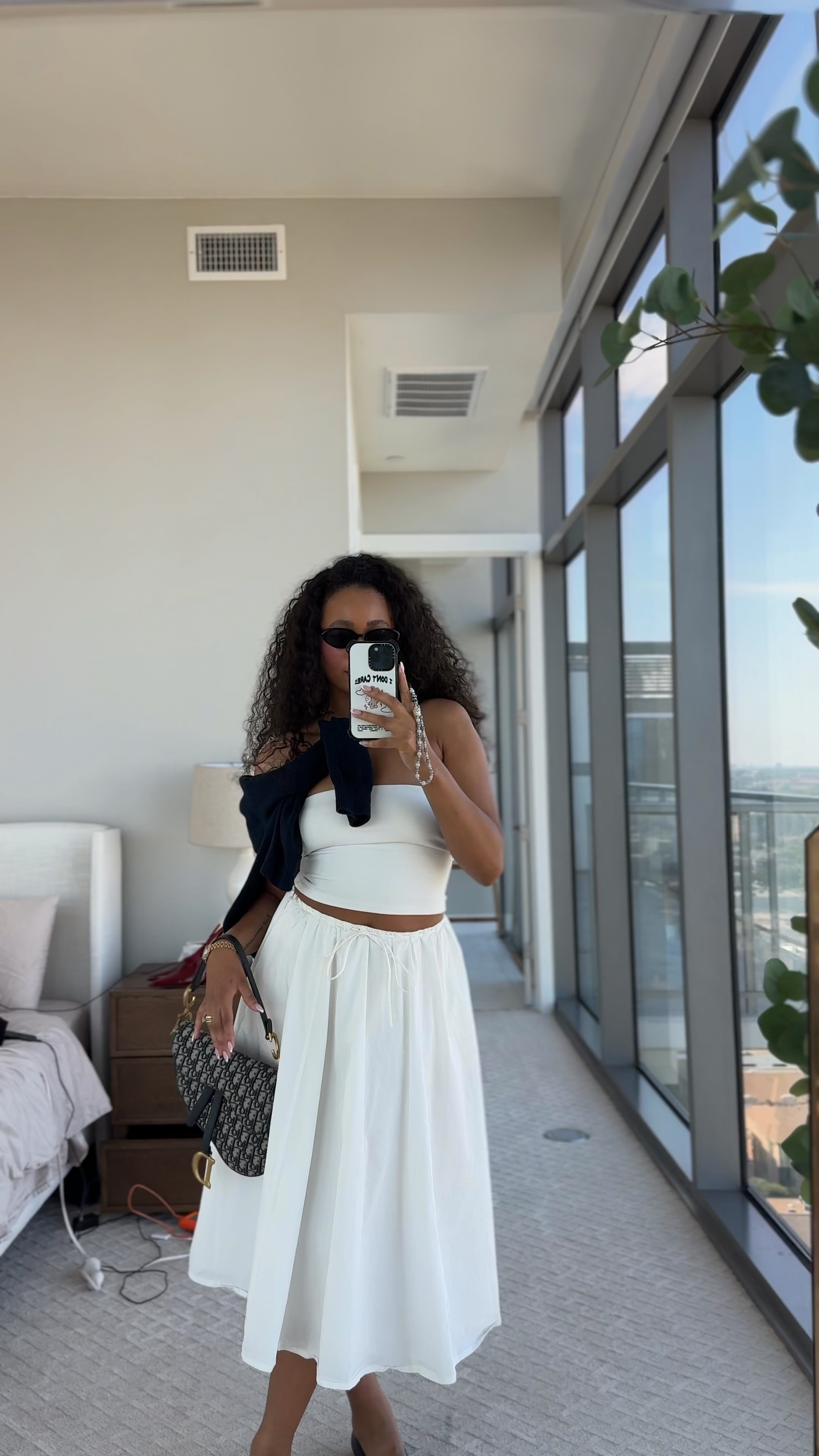 The perfect long flowy skirt for summer 🤍5’9 size mediumm

#LTKmidsize