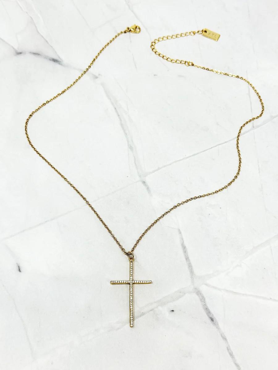 Blessed Layering Large Cross Necklace | Accessory To Love