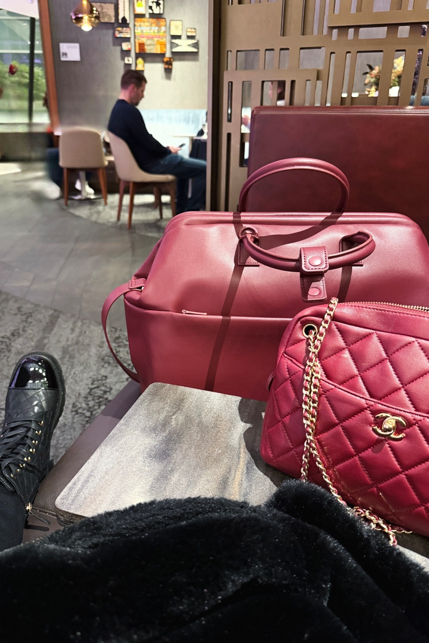 Airport fit. Catch me where the unlimited snacks are. 

#outfits #lounge #airport #travel #chanel #beis #deltalounge

#LTKTravel #LTKootd #LTKdayinmylife