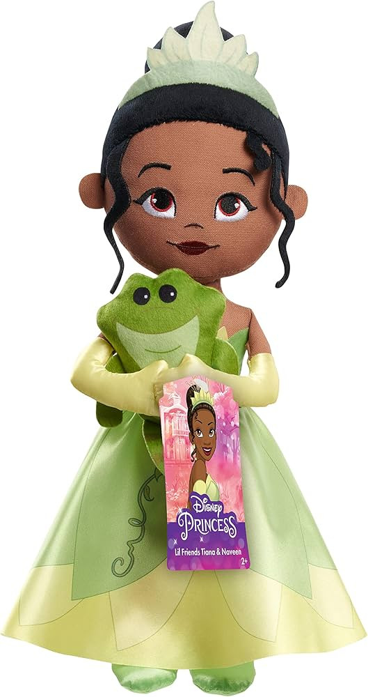 Disney Princess Lil' Friends Plush Tiana & Naveen 14.5-inch Plush Doll, Officially Licensed Kids ... | Amazon (US)