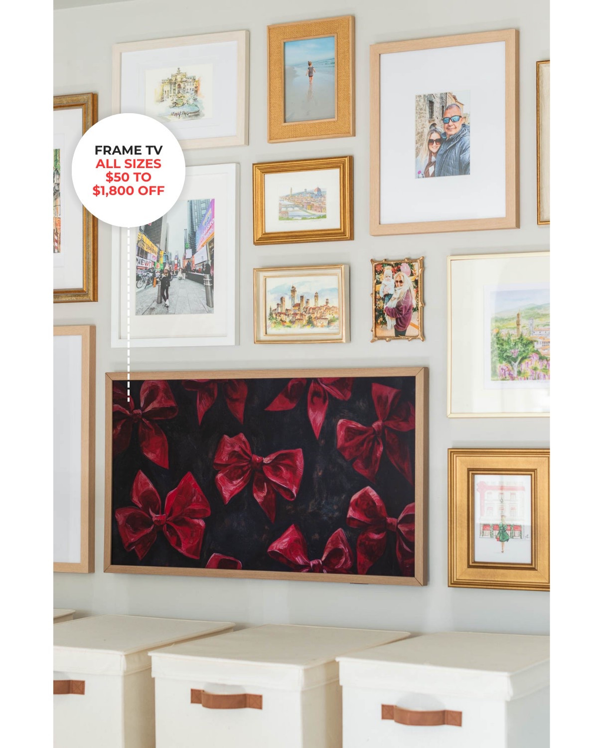 Frame TVs are all on sale — from $50 off to $1800 off! Mine is the small, 32 “— perfect for my office gallery wall 

#LTKSaleAlert #LTKHome