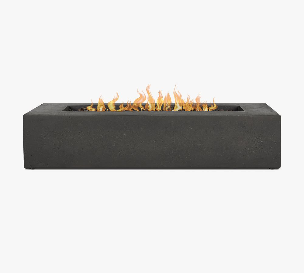 Abril 56.5" Low Rectangular Propane Fire Table | Pottery Barn (US)