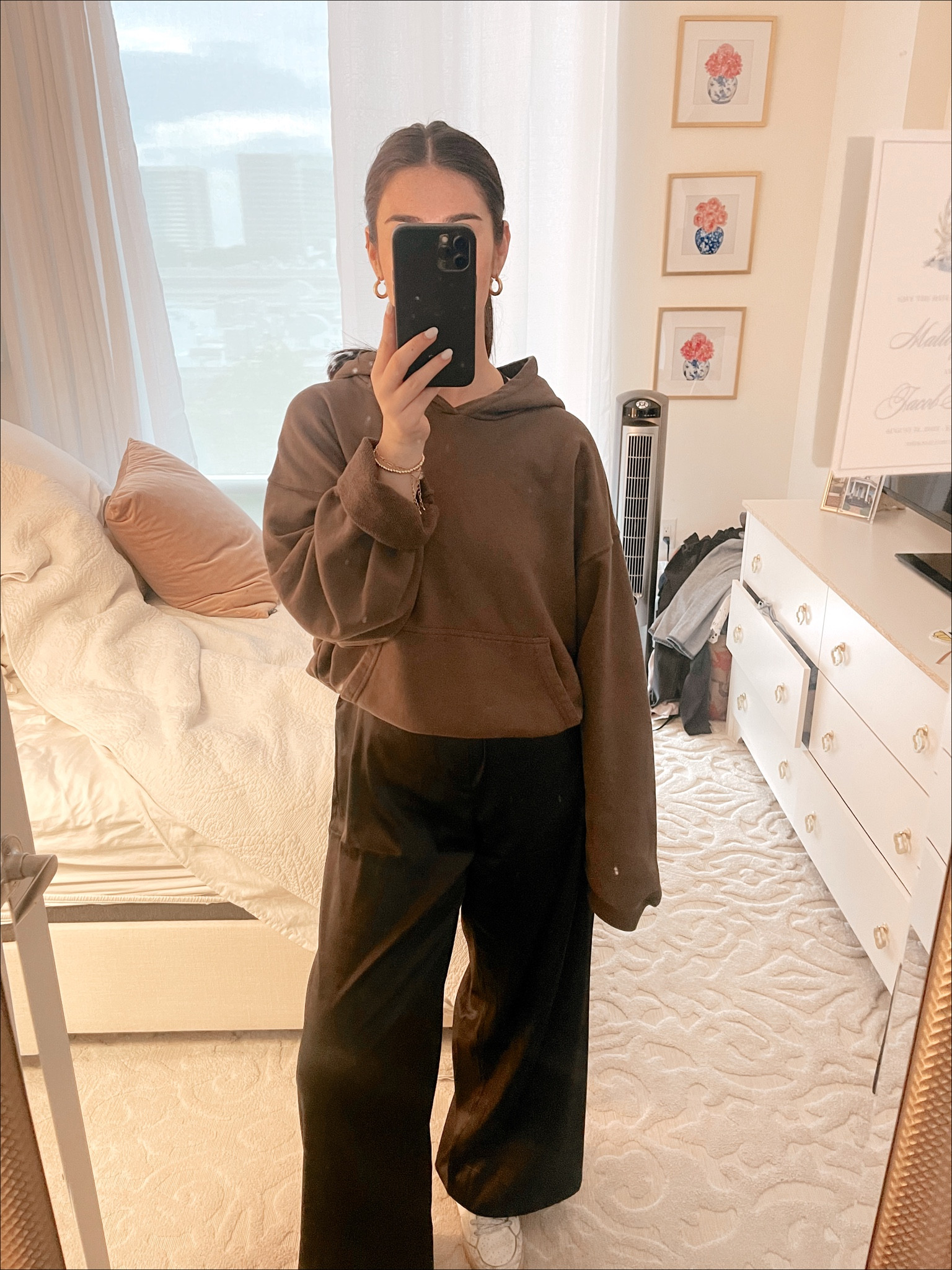 Comfy Loungewear - a day at the office! Paired with Reebok sneakers and slicked back pony ☀️ #work #ootd #dailydrills #outfit #comfy #lounge 

#LTKunder100 #LTKworkwear #LTKstyletip