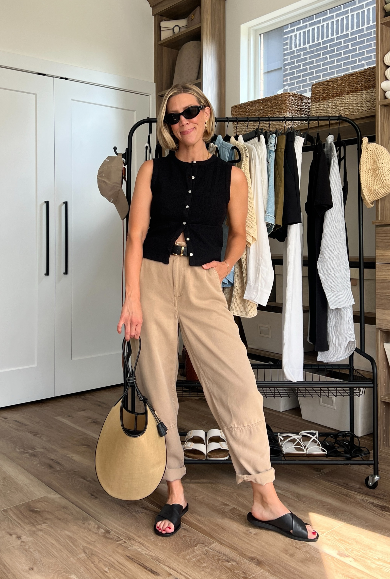 Wearing 2 pants, small cardigan tank, s/m belt, sandals tts 

#LTKFindsUnder50 #LTKFindsUnder100 #LTKStyleTip