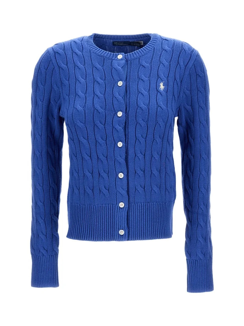 Polo Ralph Lauren Fitted Cable Knit Cardigan With Button Closure (Women's) | Walmart (US)