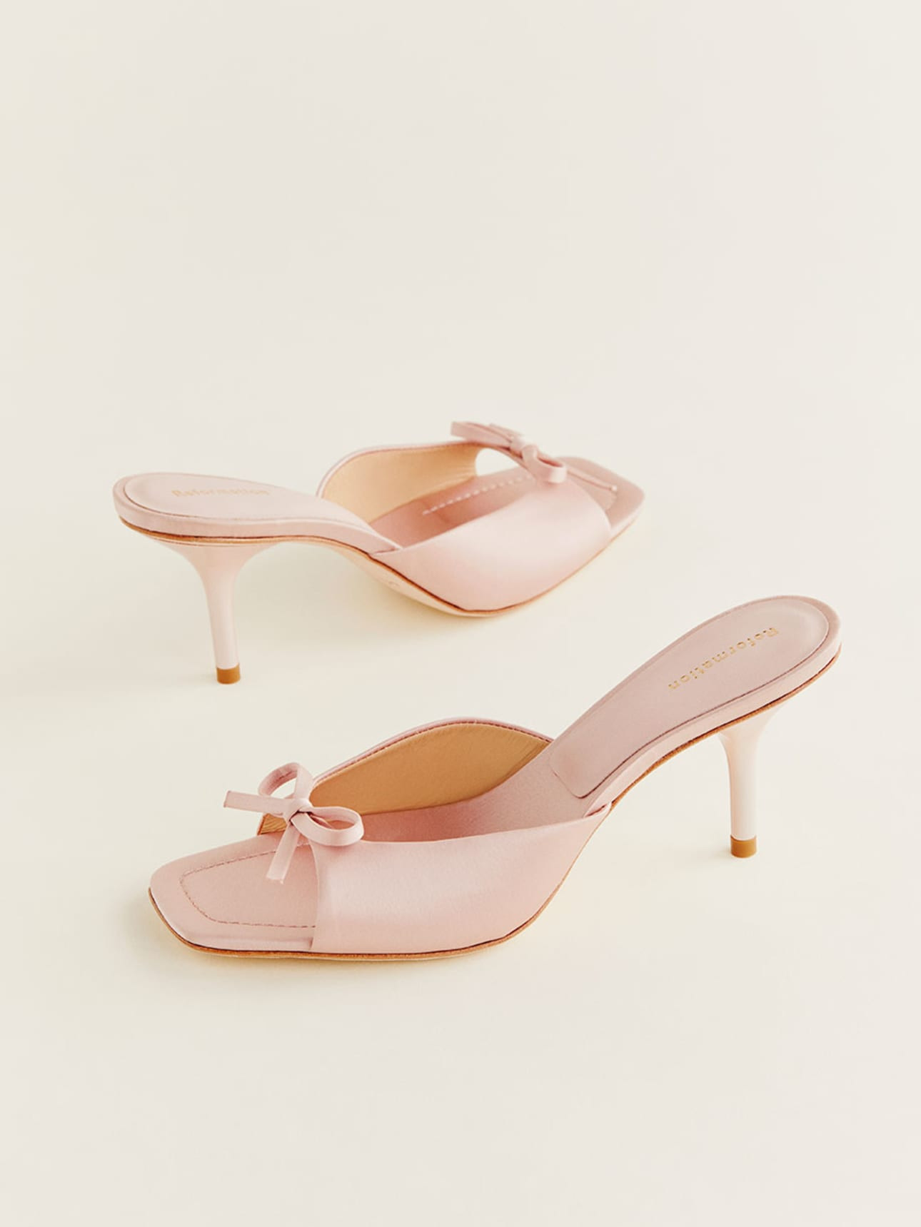 Clementine Heeled Mule Sandal | Reformation (Global)