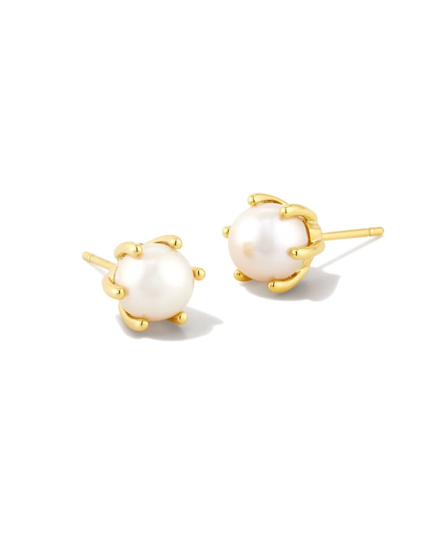 Ashton Gold Pearl Stud Earrings | Kendra Scott | Kendra Scott