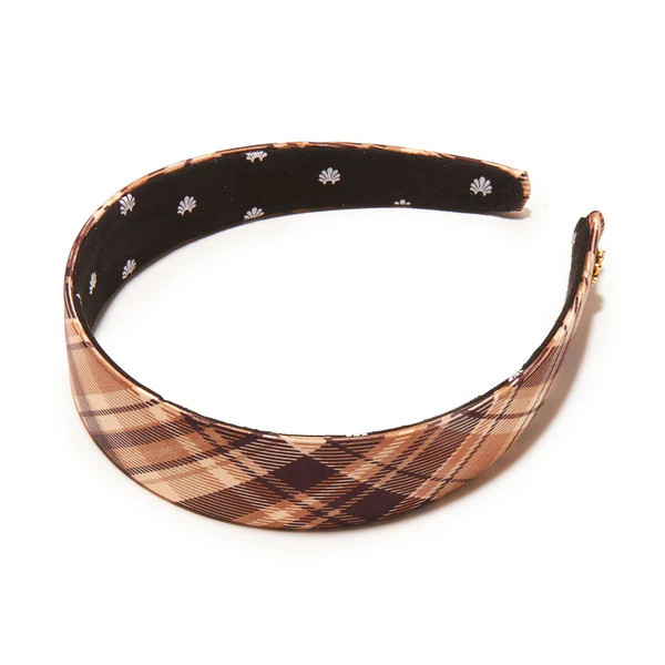 HICKORY PLAID PRINTED BESSETTE HEADBAND | LELE SADOUGHI