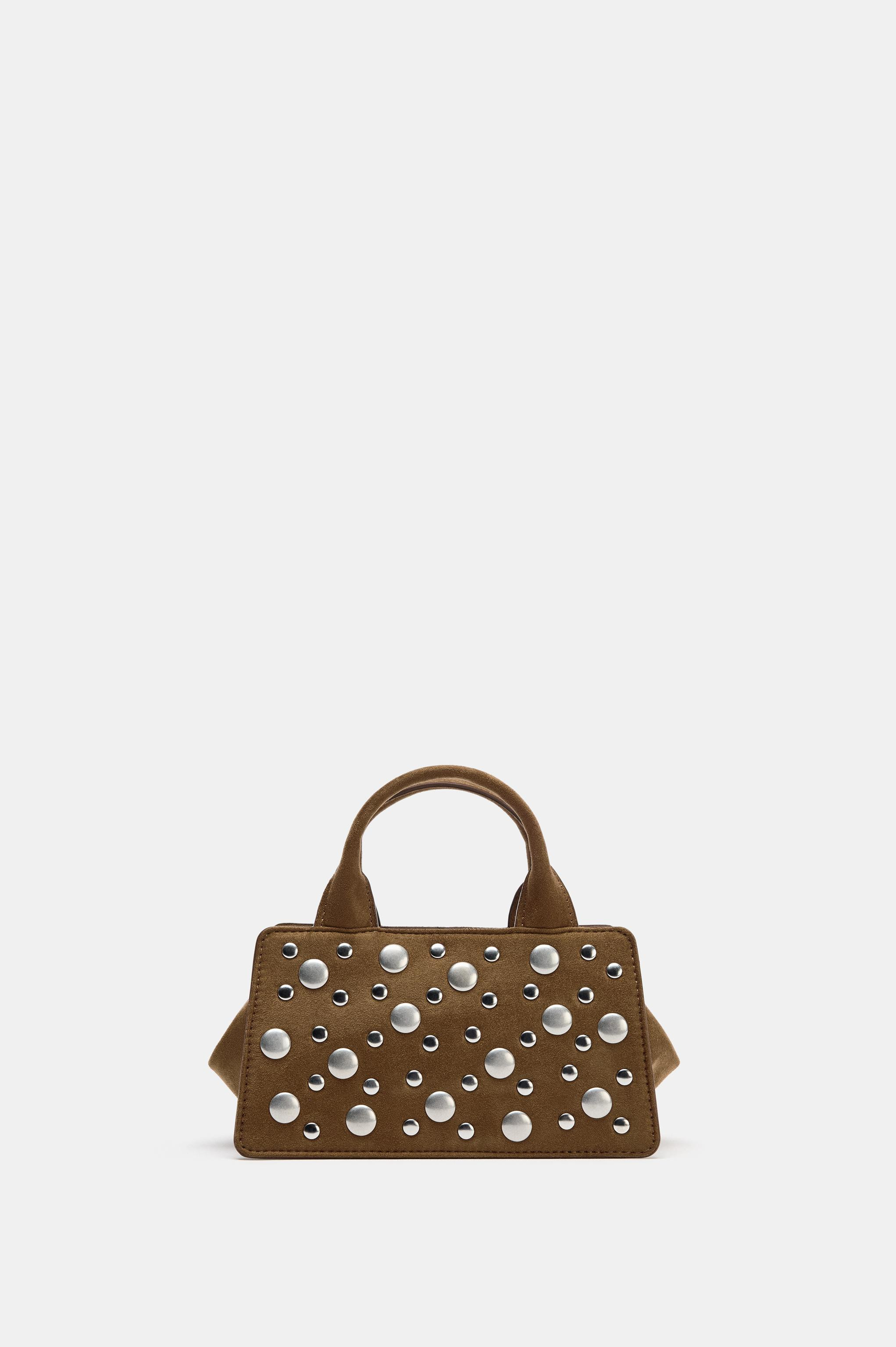 STUDDED HANDBAG | Zara US