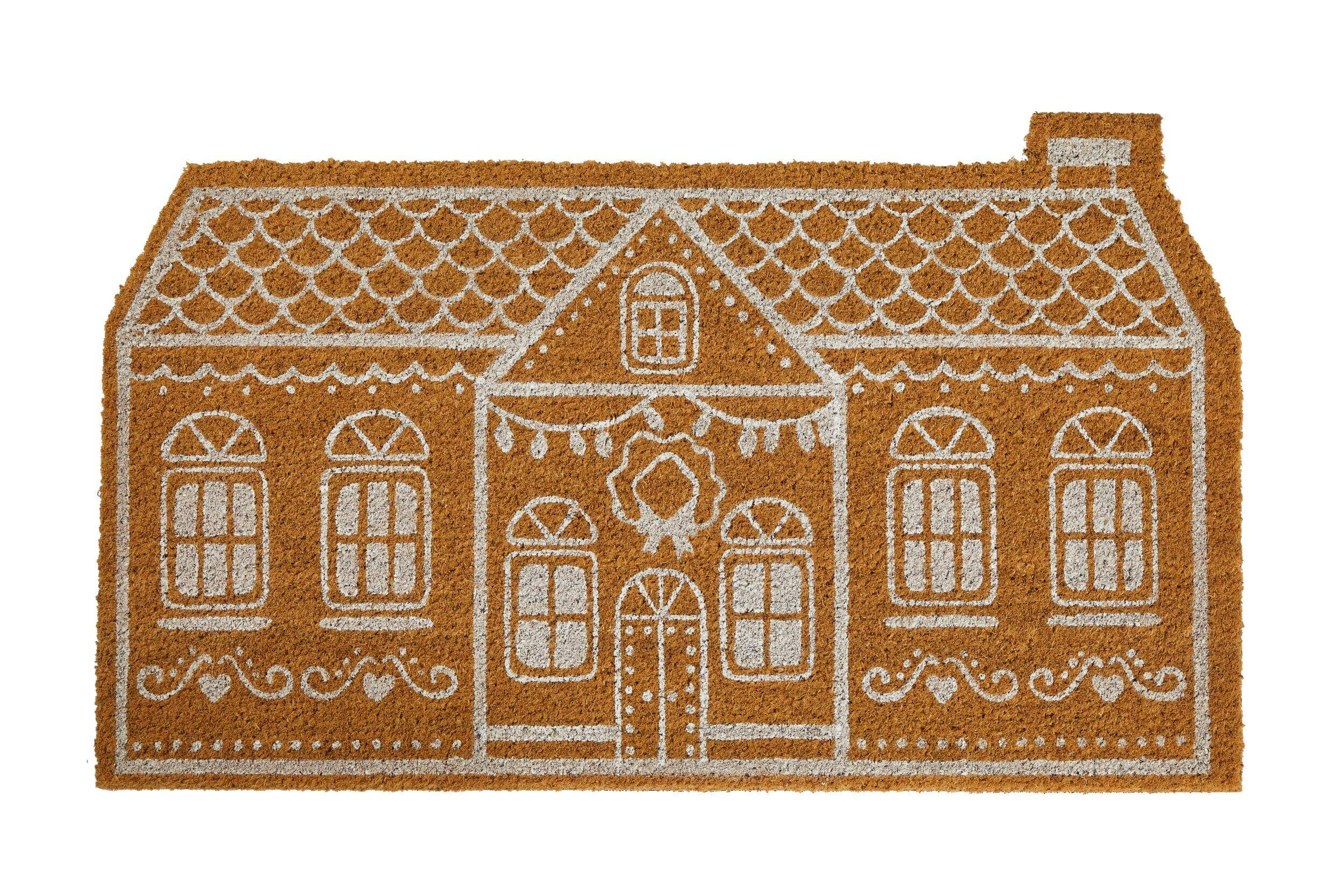 CANVAS Winter Garden Christmas Decoration Gingerbread House Coir Door Mat, 18 x 30-in | Canadian Tire