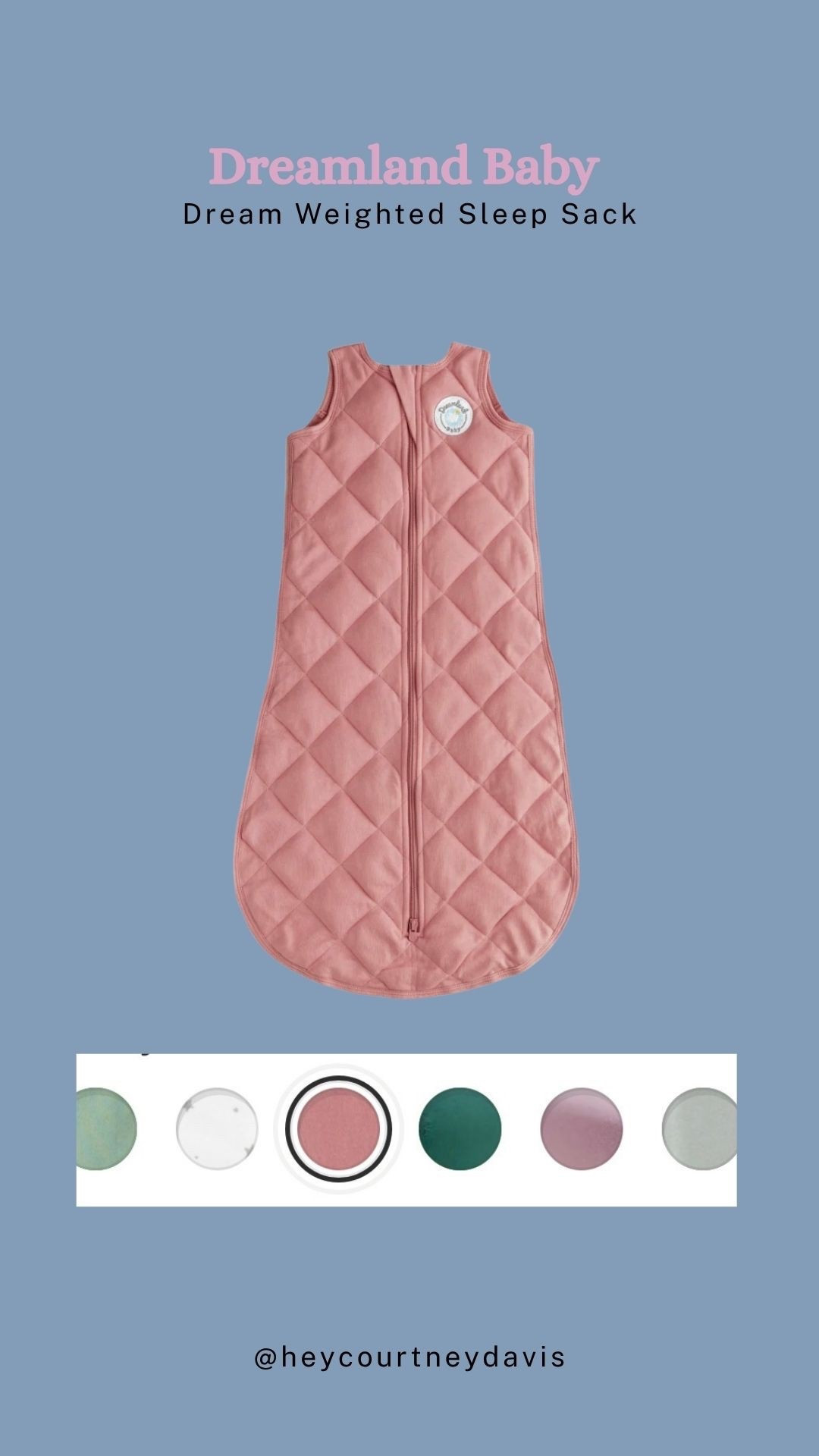 the best weighted sleepsack! You can click the link for a discount! https://dreamlandbabyco.com/COURTNEYDAVIS 

#LTKBaby #LTKmomlife #LTKKids