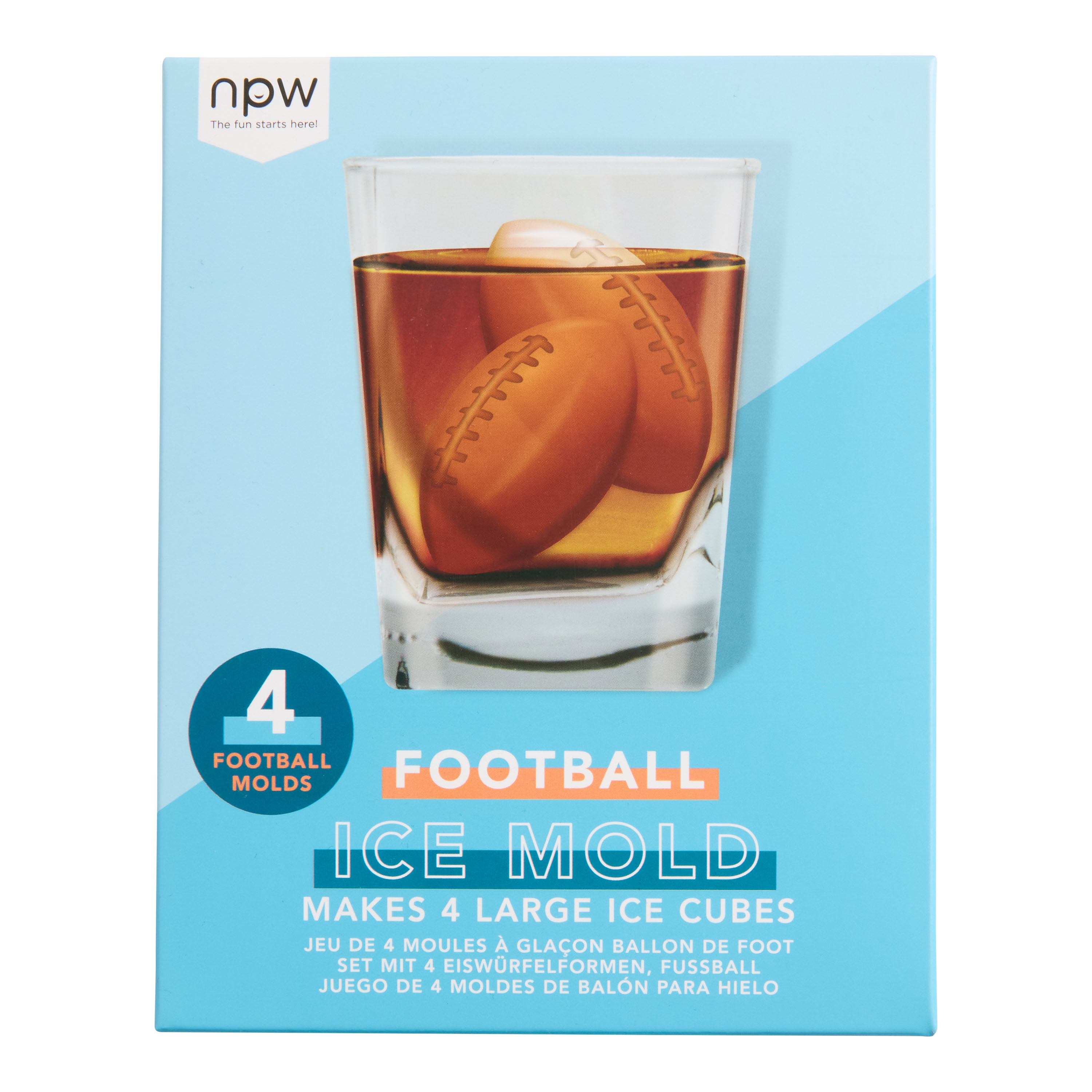 Silicone Football Ice Mold 4 Pack | World Market