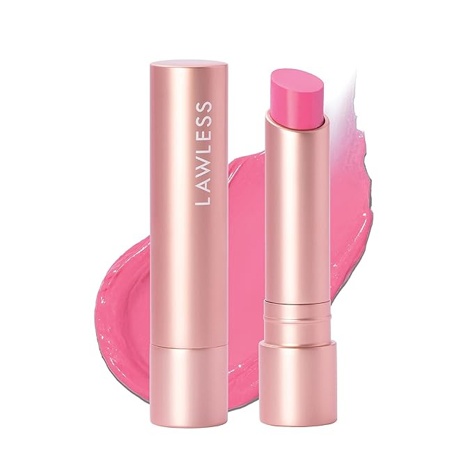 "LAWLESS Forget the Filler Lip Plumping Line-Smoothing Tinted Balm, Baby Doll, Pink, 0.09 Ounce" | Amazon (US)
