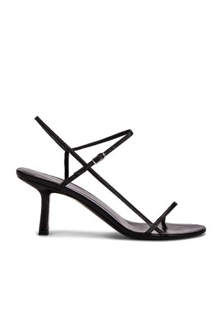 The Row Bare Heeled Sandals in Black | FWRD | FWRD 