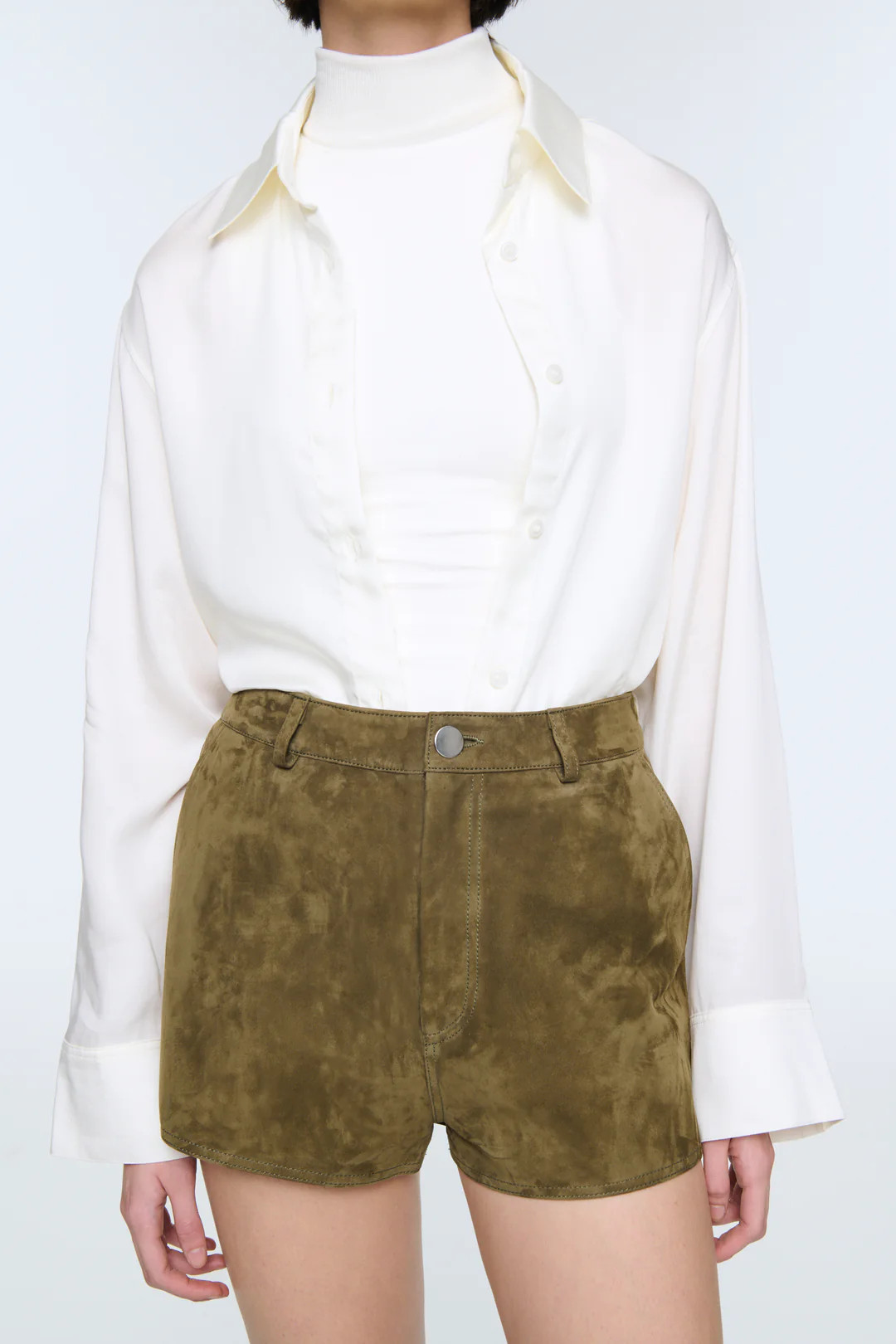 Catherine Suede Shorts | DUCIE