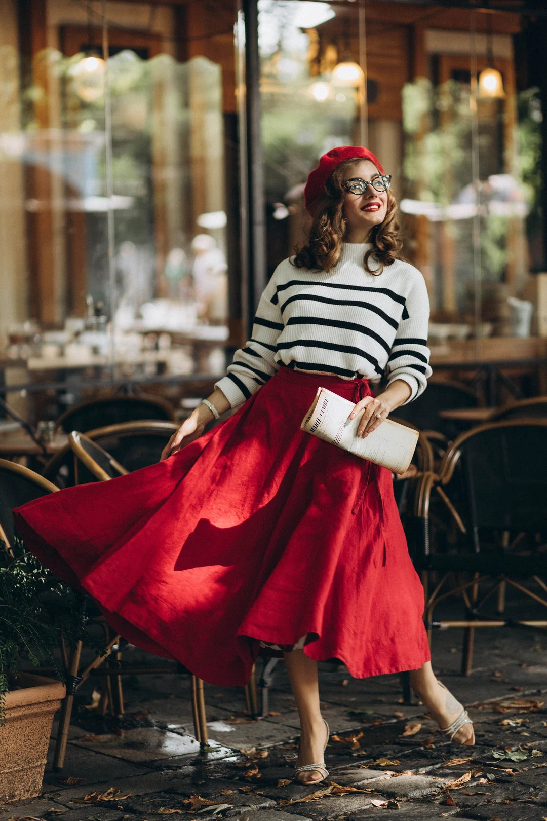 WRAP SKIRT Red Poppy Full Circle Skirt, Red Linen Wrap Skirt, Fairytale Fashion Clothing, Wrap Sk... | Etsy (UK)