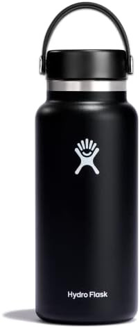 Hydro Flask Water Bottle - Insulated Stainless Steel - Wide Mouth Flex Lid, Non Spill, Leakproof ... | Amazon (US)