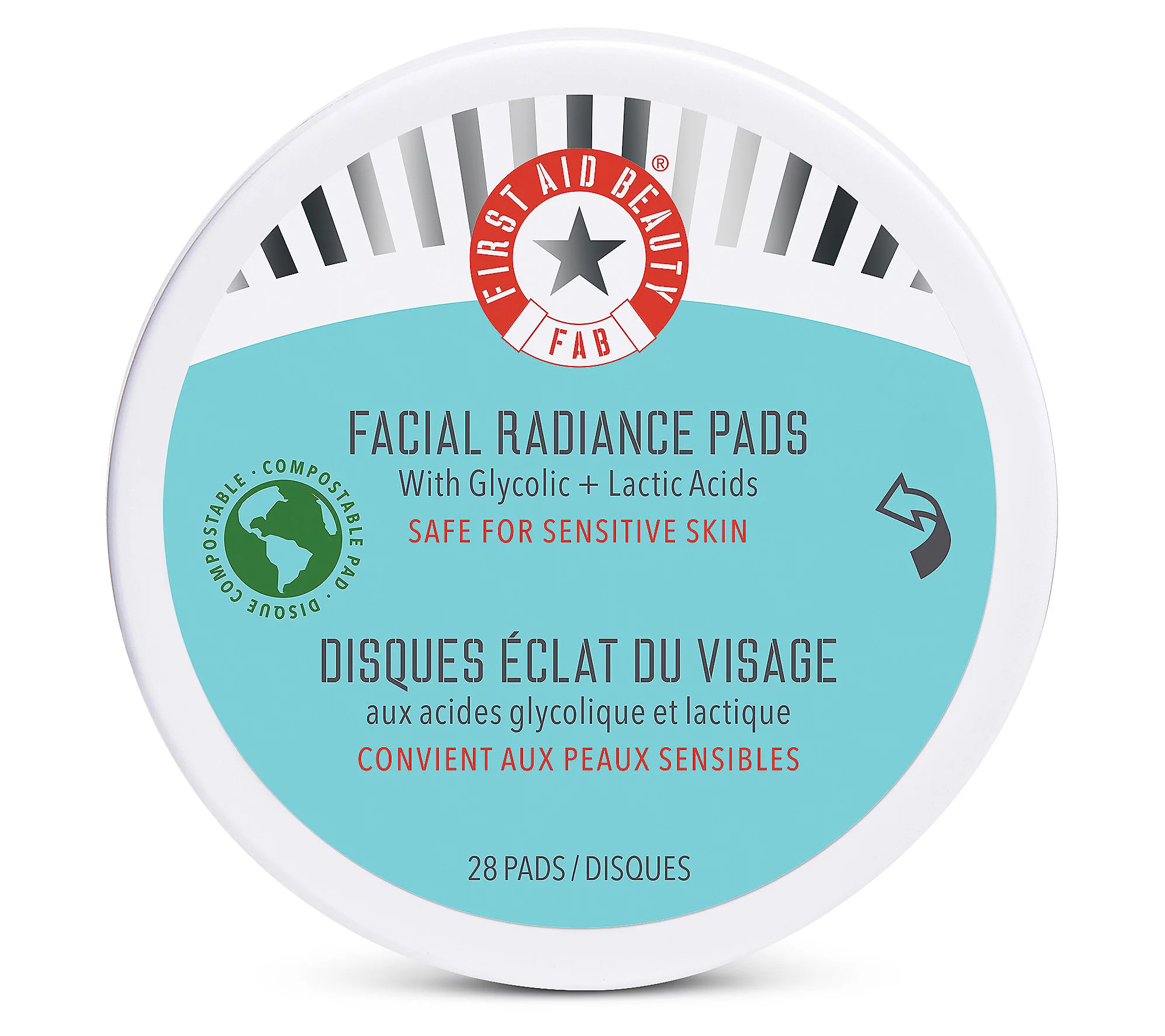 First Aid Beauty Facial Pads w/ Lactic & Glycol ic Acids & AHA | QVC