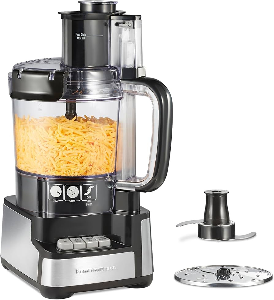 Hamilton Beach Stack & Snap Food Processor and Vegetable Chopper, BPA Free, Stainless Steel Blade... | Amazon (US)