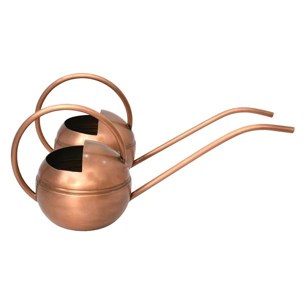 Better Homes & Gardens 2 Count Metal Watering Cans Copper finish, 7.25 inch | Walmart (US)