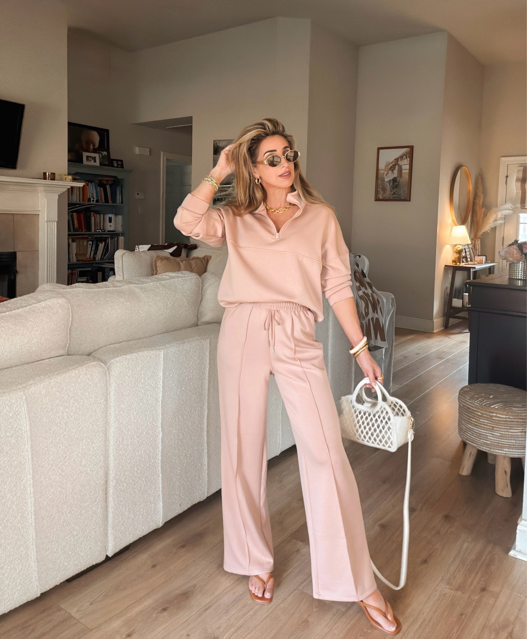 This will be a go-to pants set for me this fall. 👏🏼 So soft and a great fit. One note: watch the color description in the listing. This nude pink shade was pictured as more of a true khaki. 

Amazon, two piece sets, long sleeve pants set, quarter zip top, fall outfits, summer outfits over 40

#LTKootd #LTKOver40 #LTKgrwm