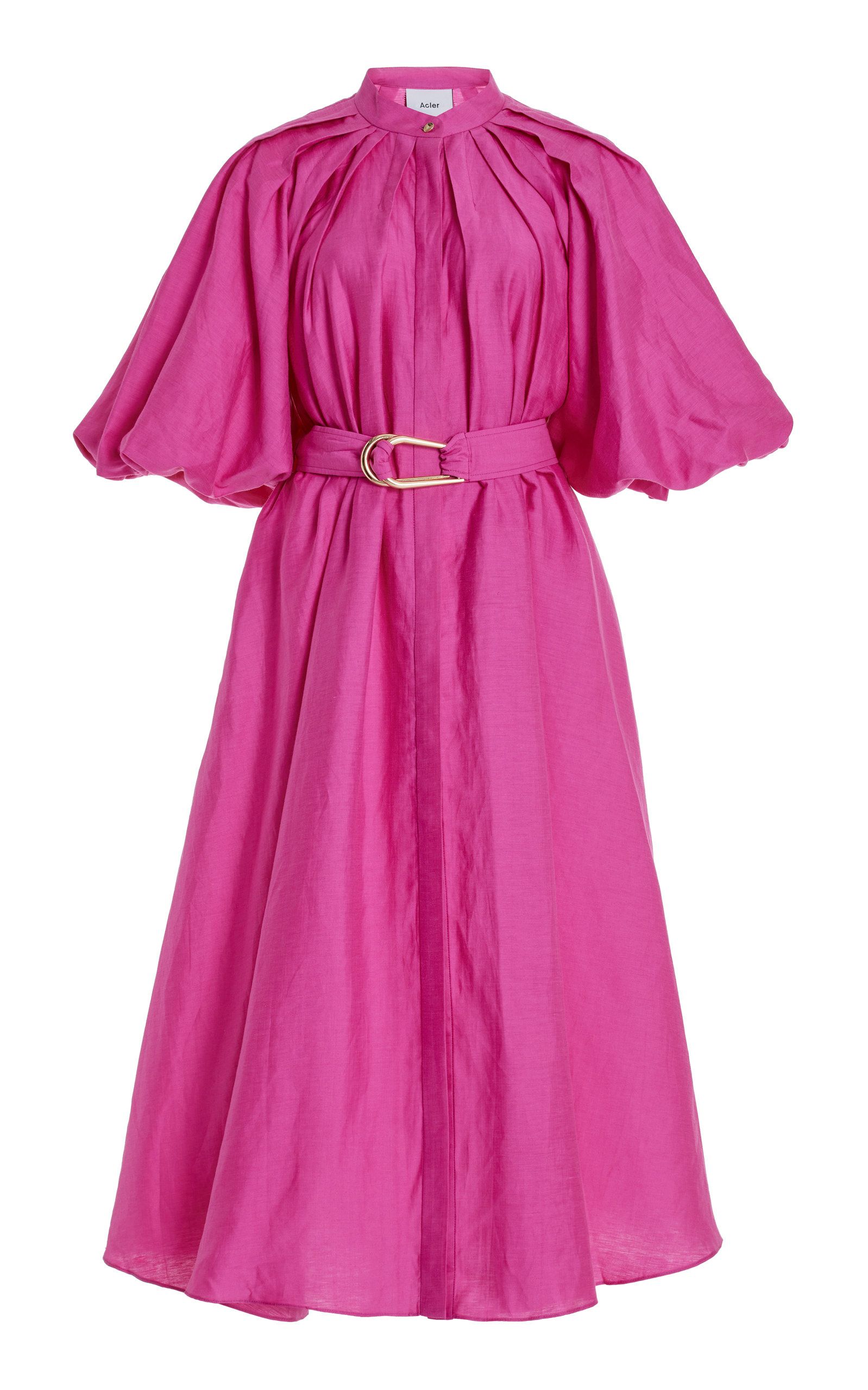 Cranhurst Belted Linen-Blend Midi Shirt Dress | Moda Operandi (Global)