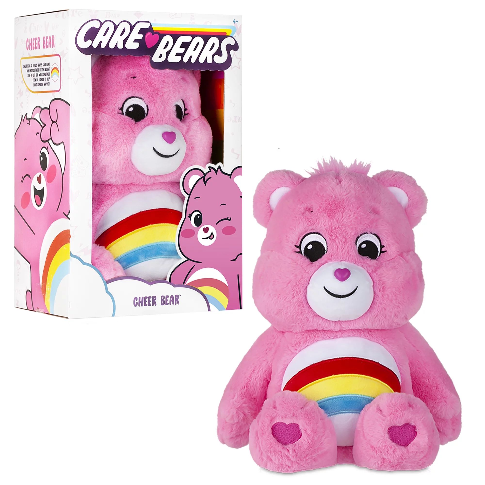 Care Bears 14" Plush - Cheer Bear - Soft Huggable Material! - Walmart.com | Walmart (US)