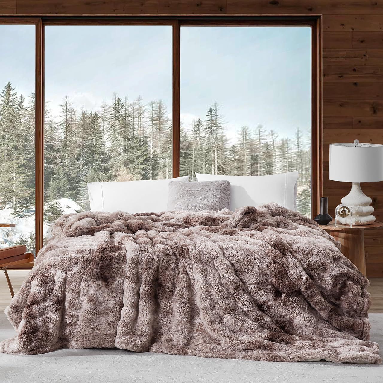 Coma Inducer Snowball Chunky Bunny King Blanket - Wisdom Brown | Amazon (US)