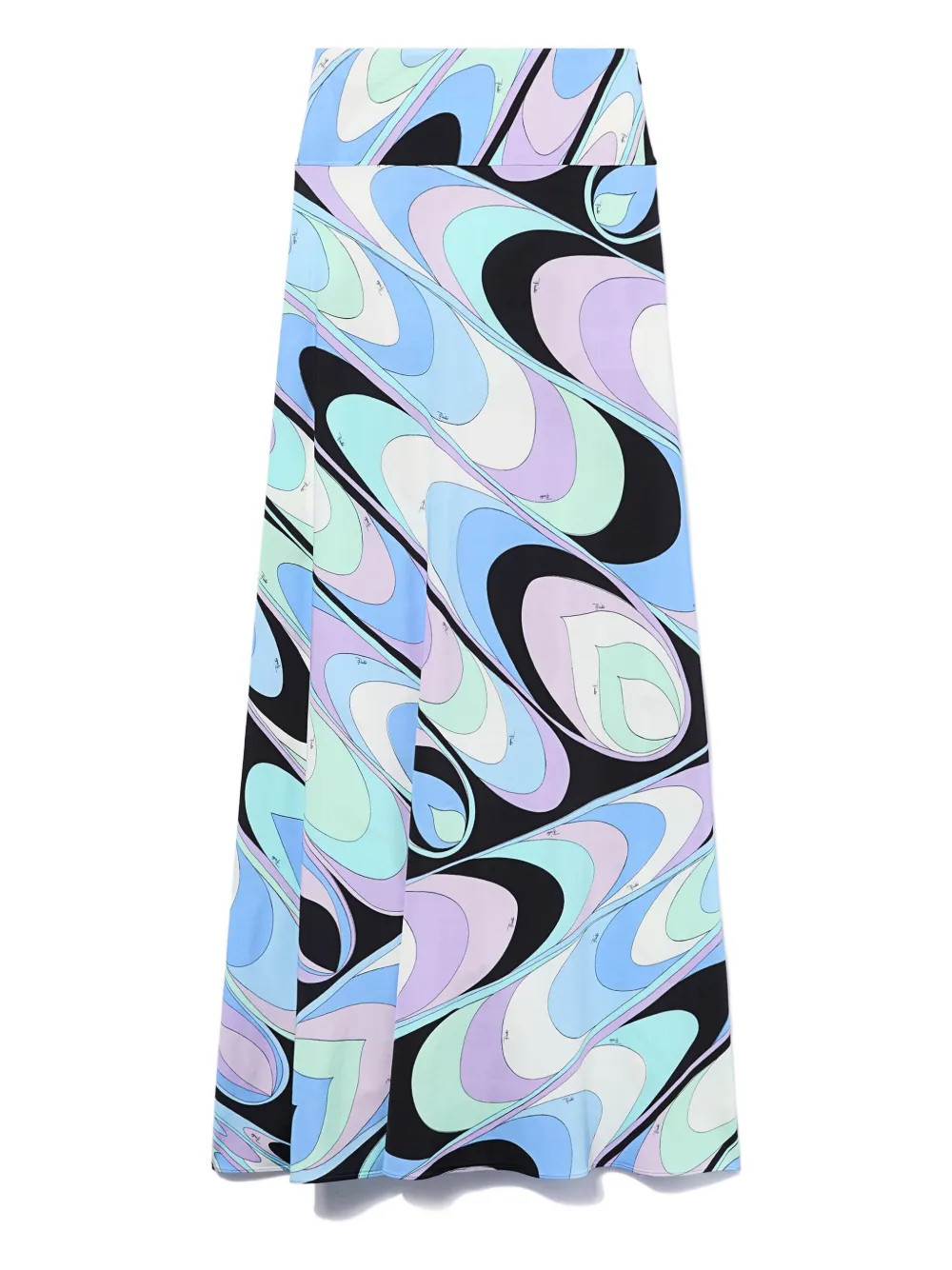 PUCCI onde-print skirt - Blue | Farfetch Global