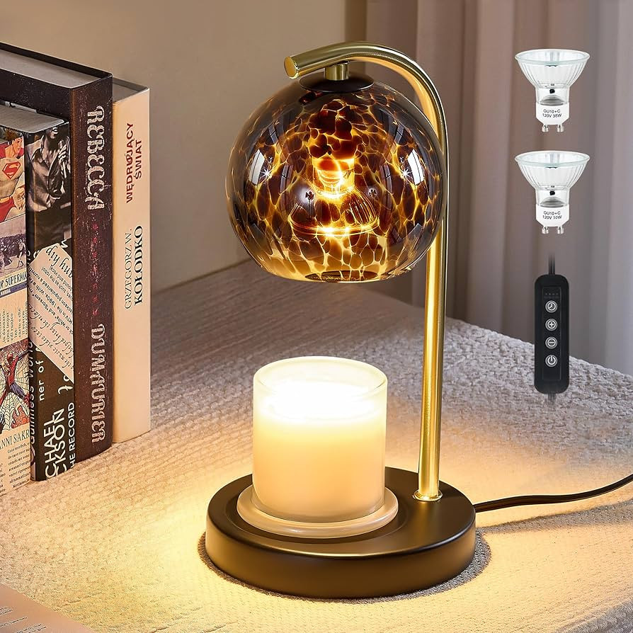 Candle Warmer Lamp Gifts for Women - Dimmable Scented Wax Melt Warmer with Timer - Housewarming G... | Amazon (US)