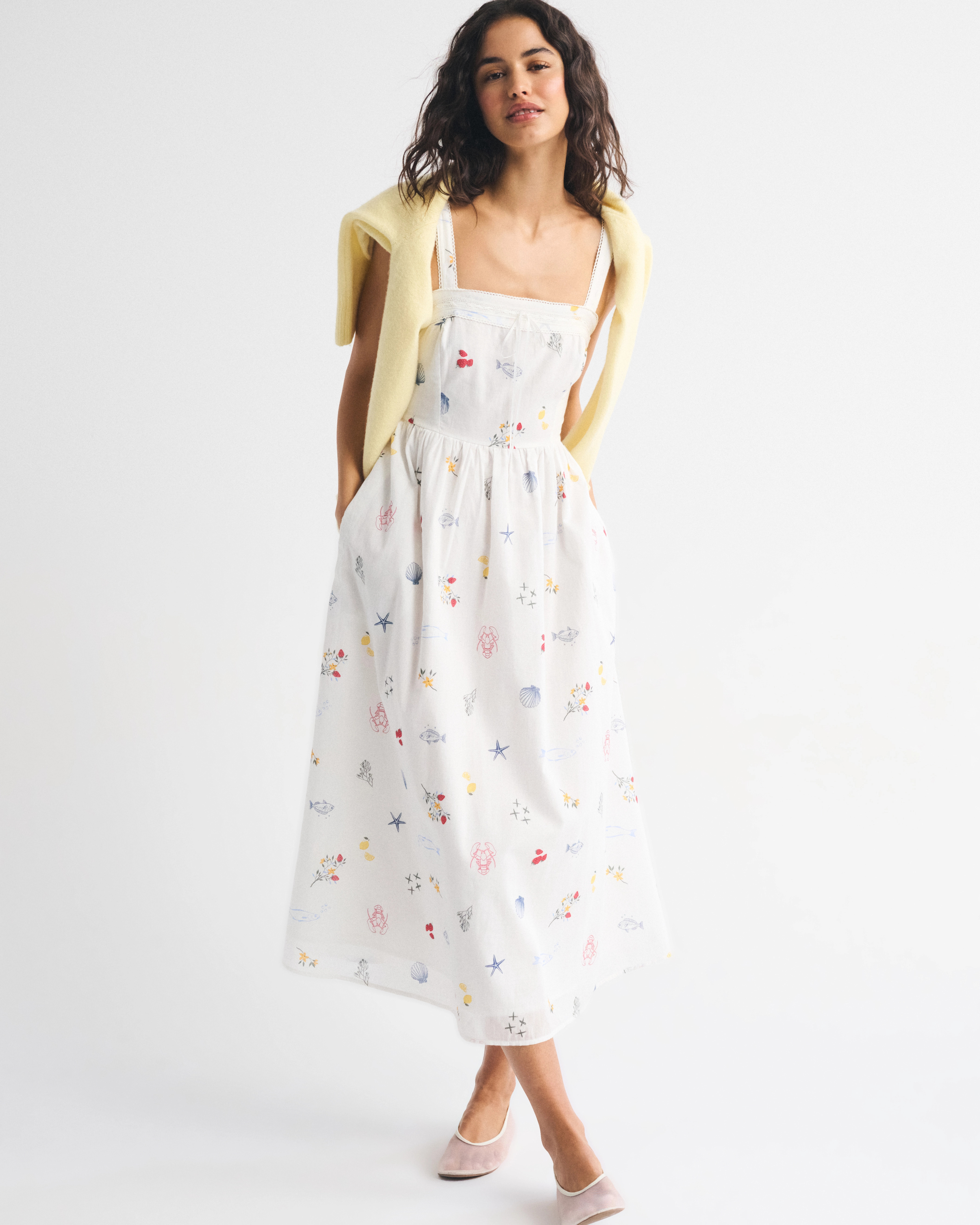 A&F Emerson Midi Dress | Abercrombie & Fitch (US)
