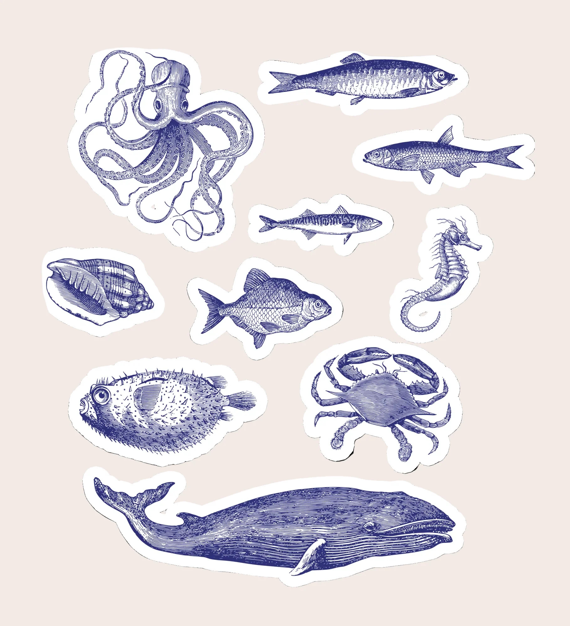 Vintage Ink Ocean Mix | Suteka