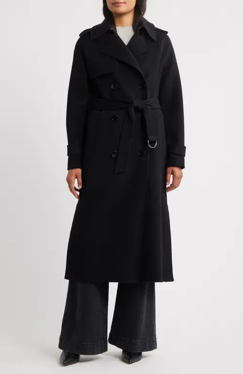 Michael Kors Wool Blend Maxi Coat in Black at Nordstrom, Size X-Large | Nordstrom