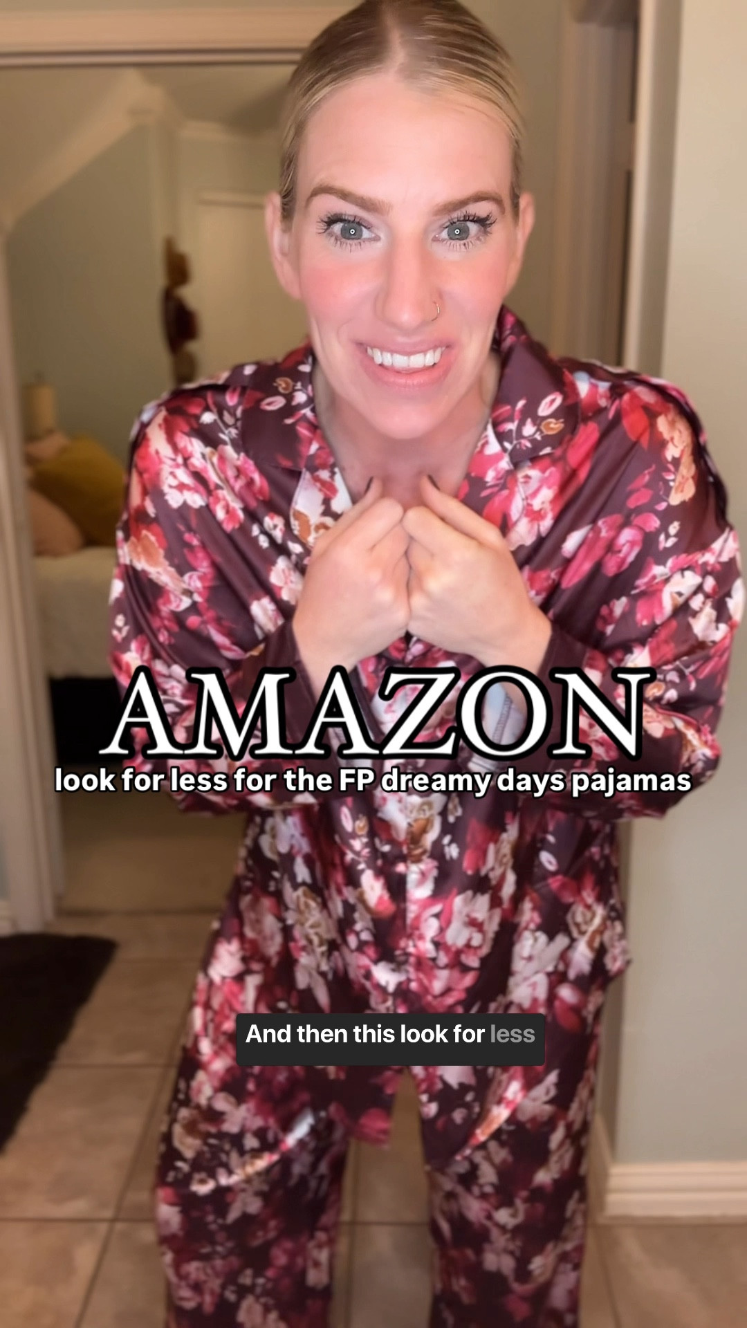 Look for less for the Free People dreamy print pajamas 
Beautiful details and print options 
Fits tts but I always size up in pajamas so I am wearing a medium 

#LTKHome #LTKStyleTip #LTKFindsUnder50