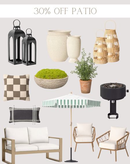 Patio items on sale 30% off at target! 








Target patio 
Patio sale
Target circle week 
Lantern
Fire pit 
Outdoor furniture
Patio furniture 
Outdoor pillows
