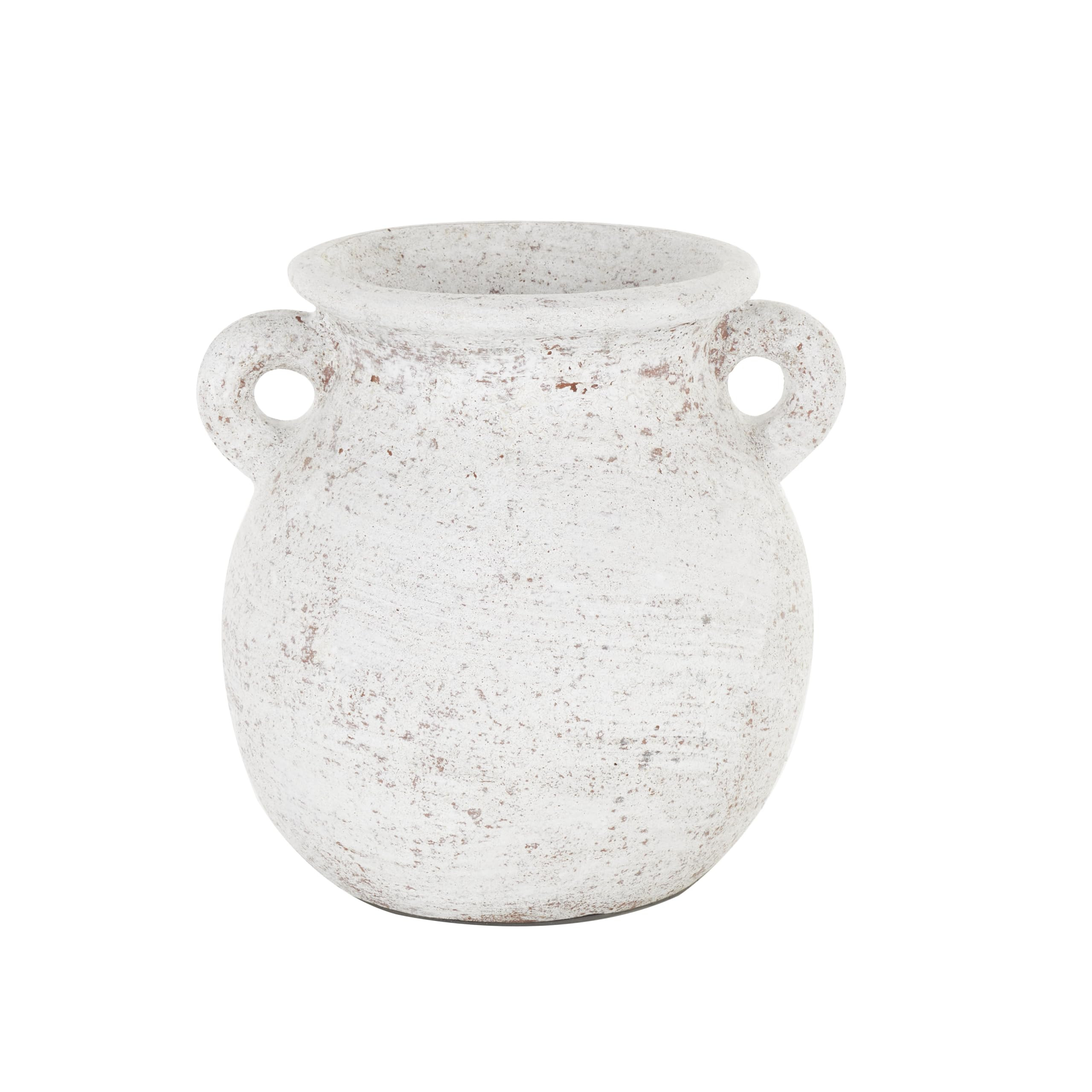 Deco 79 Ceramic Decorative Vase Antique Style Textured Pot Centerpiece Vase with Handles, Flower ... | Amazon (US)