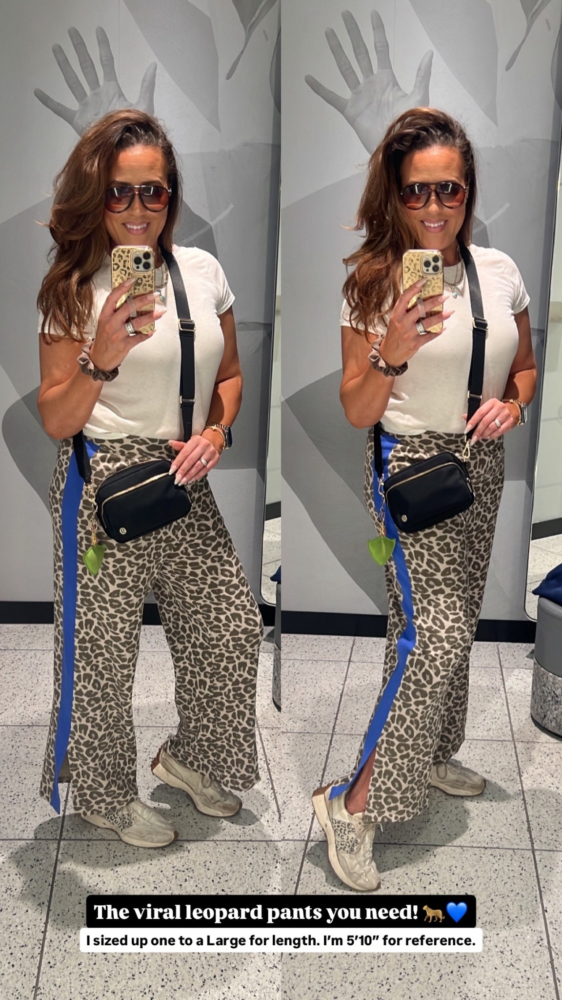 The viral leopard pants you need in your life! 🐆 They are comfy AND very budget friendly too! I sized up one to a Large for length. I’m 5’10” for reference. Target style @target #LaidbackLuxeLife

Top: S
Pants: L (sized up 1 for length)
Sneakers: Run TTS

 Hey Beautiful! Feel free to comment on this post if you have any questions! 🫶🏽

Follow me for more fashion finds, beauty faves, lifestyle, home decor, sales and more! So glad you’re here!! XO, Karma

#LTKStyleTip #LTKFindsUnder50 #LTKSeasonal