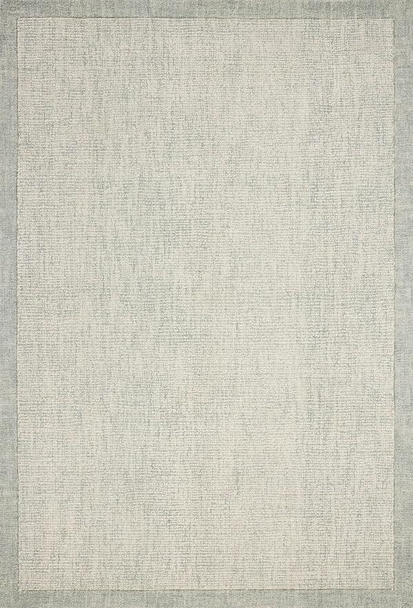 Loloi Magnolia Home by Joanna Gaines Henley Collection HNY-01 Ivory/Spa 7'-9" x 9'-9" Area Rug | Amazon (US)