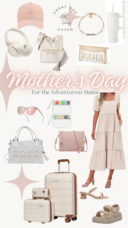 Mother’s Day is around the corner… 

If you have a travel loving Mama in your life who could use some new luxe for less essentials for your upcoming vacation then this round up is for you! 

All items here are under $100 including the suitcase 

Purse | Tote is vegan leather and so soft 

Shop this easy breezy Summer outfit, travel dress , vacation look for mom! 

Don’t forget the noise canceling headphones, water bottle in her favorite color, and amazing sandals that go with everything! 

Many items on sale and all will arrive before Mom’s weekend! 

🧳 adventure awaits 

✈️ ✨🫶 Happy Mother’s Day 
Kelly 

#LTKGiftGuide #LTKtravel #LTKfindsunder100