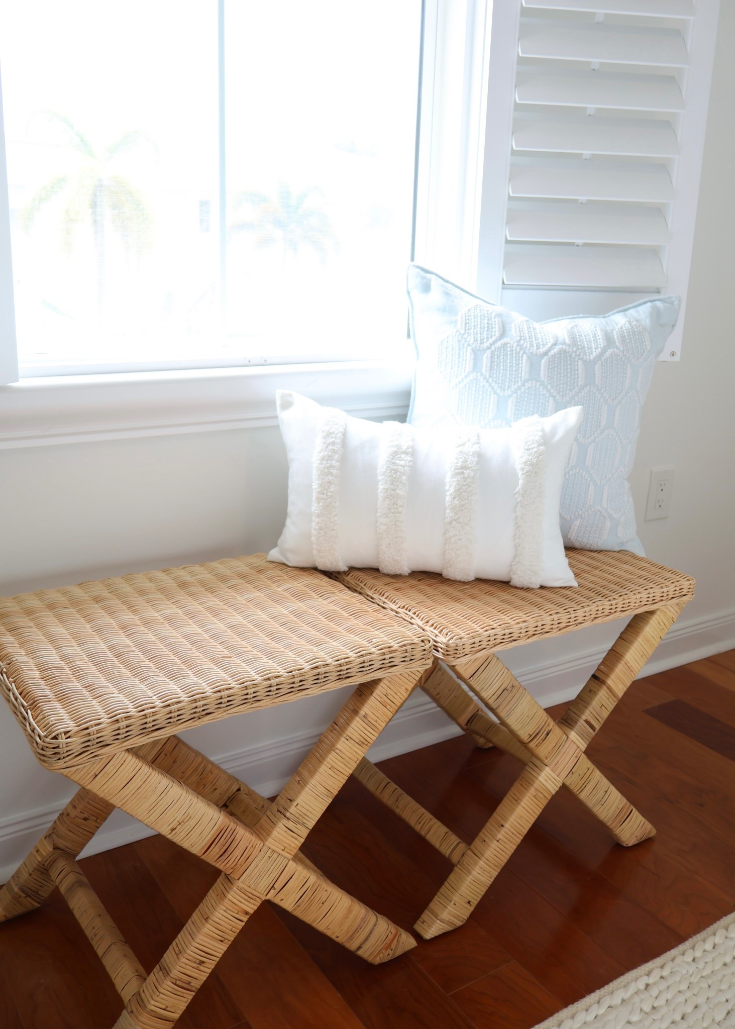 ✨Coastal home favorite BACK IN STOCK✨ These rattan stools from Amazon are the perfect mix of style + function! I love using them as extra seating, a place to set throw pillows, luggage stands for guests, or styled under a console table for that effortless coastal look for less. Their woven texture adds warmth and a designer-inspired touch that blends seamlessly with modern coastal, beach house, or neutral home decor.
Shop these affordable Amazon rattan stools + more coastal finds below 🤍

#LTKFindsUnder100 #LTKHome #LTKStyleTip