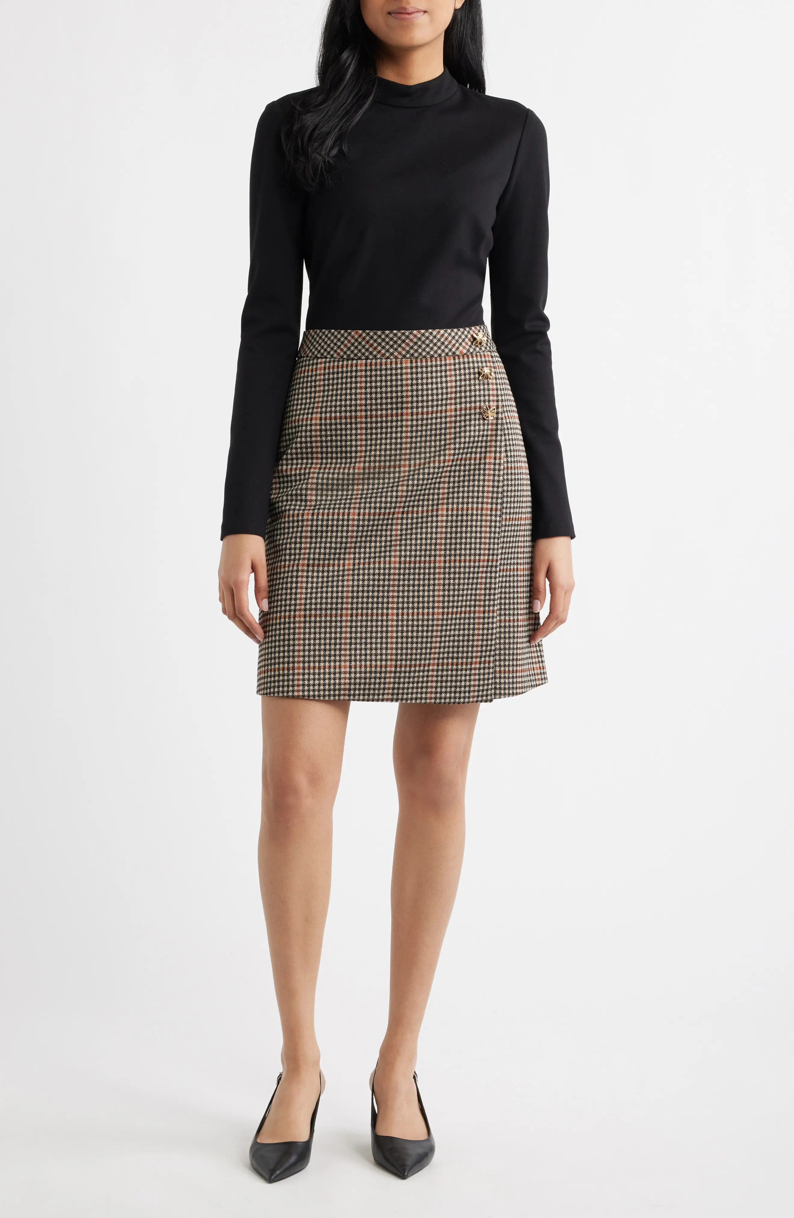 Eliza J Mixed Media Long Sleeve Dress (Women) | Nordstrom | Nordstrom