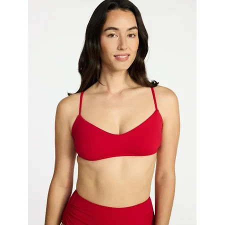 Time and Tru Women's and Women's Plus Size Ribbed Bralette Top, Sizes XS-3X | Walmart (US)