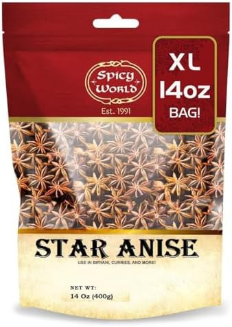 Star Anise 14 Oz Bulk Bag | Premium Quality Whole Pods | Chinese Star Anise Pods - Perfect for Fl... | Amazon (US)