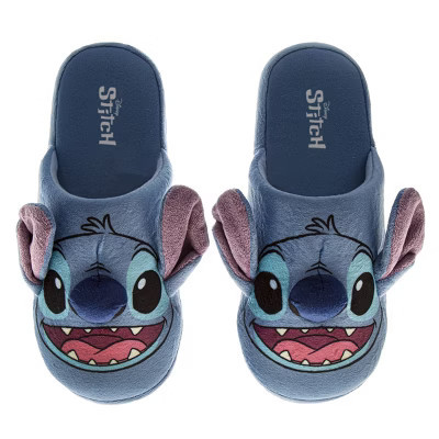 Disney Kids Lilo and Stitch Slippers for Girls - Stitch Plush Warm Soft Aline Comfy Lightweight House Shoes - Blue, Size: 5-6 | Target
