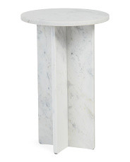 25in Solid Marble Accent Table | TJ Maxx