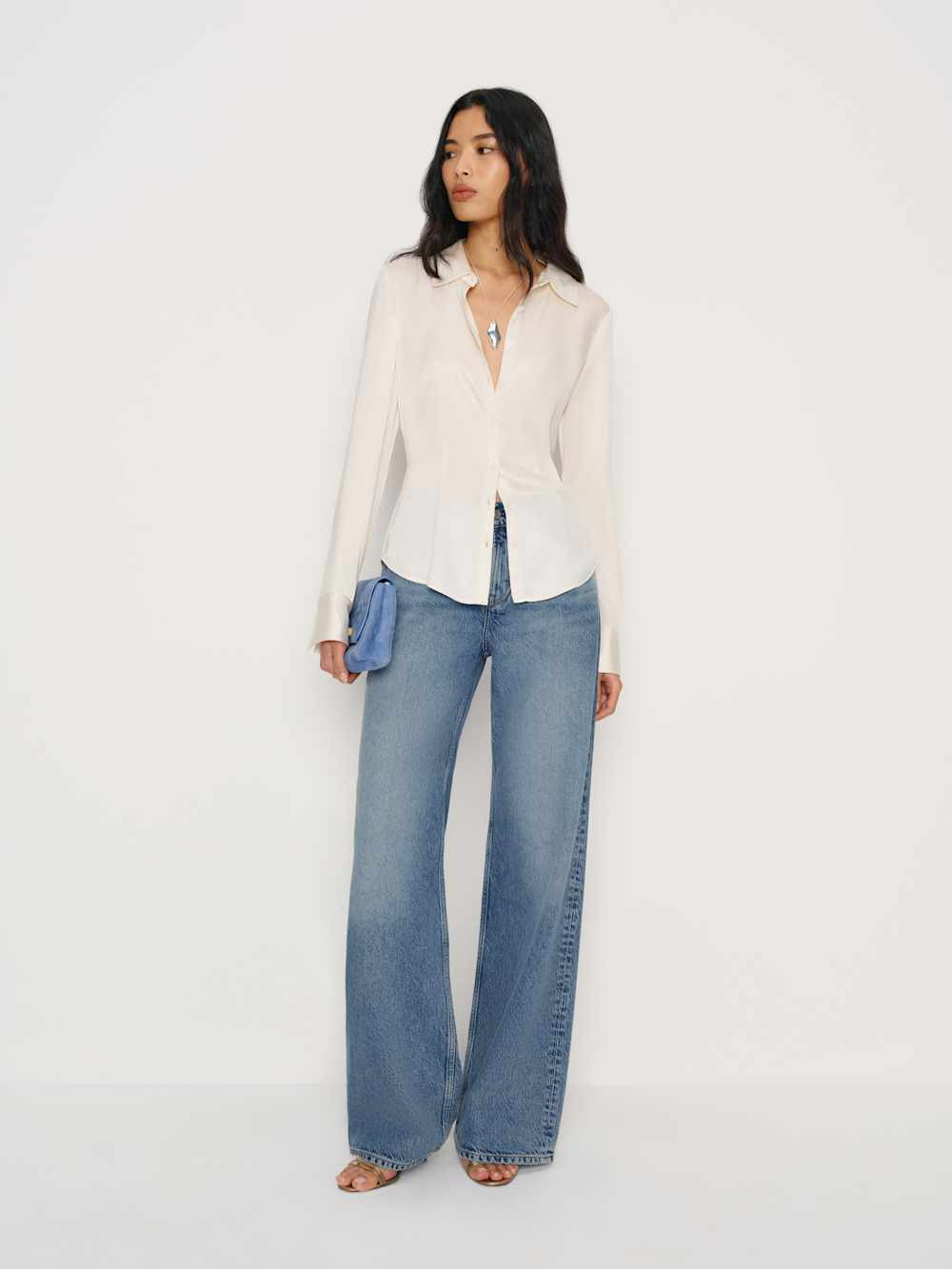 Cary Low Rise Slouchy Wide Leg Jeans | Reformation (Global)