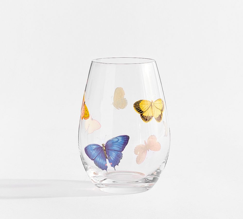 Butterfly Wine Glasses - Set of 4 | Pottery Barn (US)