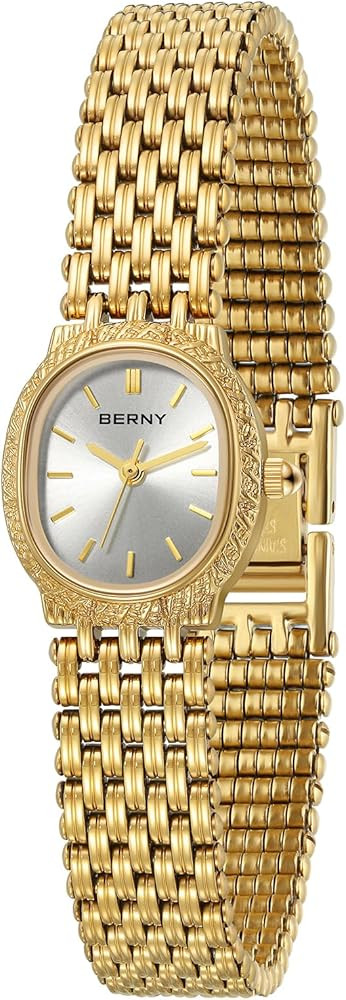 BERNY Gold Watches for Women Bracelet Wrist Watch Quartz Watch | Amazon (US)