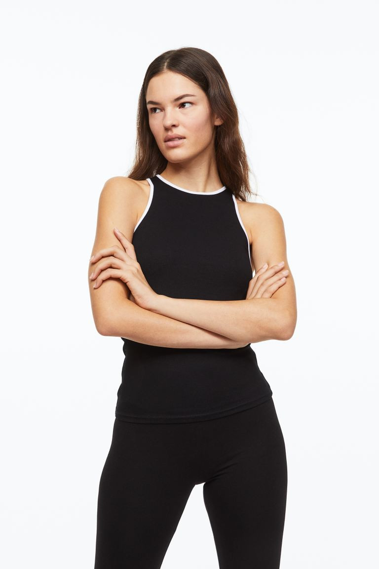 Ribbed vest top | H&M (UK, MY, IN, SG, PH, TW, HK)